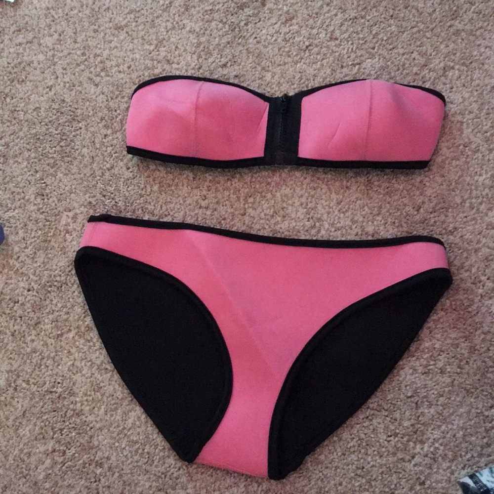 Pink Triangl-Style Bathing Suit